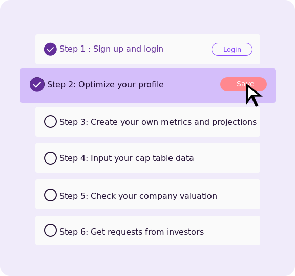 Startup Steps